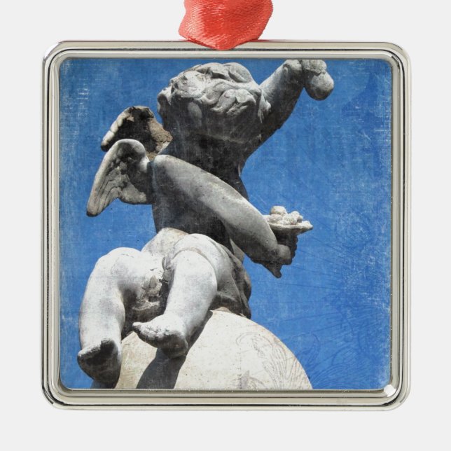Plaza Cherub Metal Ornament (Front)