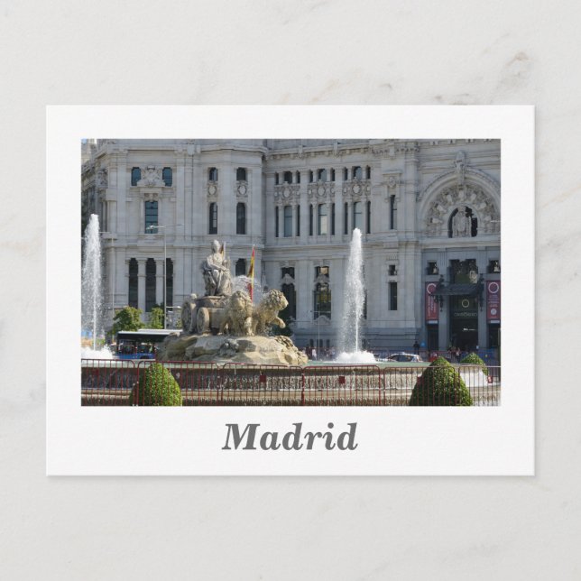 Plaza de Cibeles, Madrid Postcard (Front)