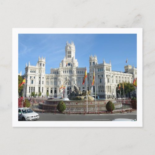 Plaza de Cibeles Madrid Postcard