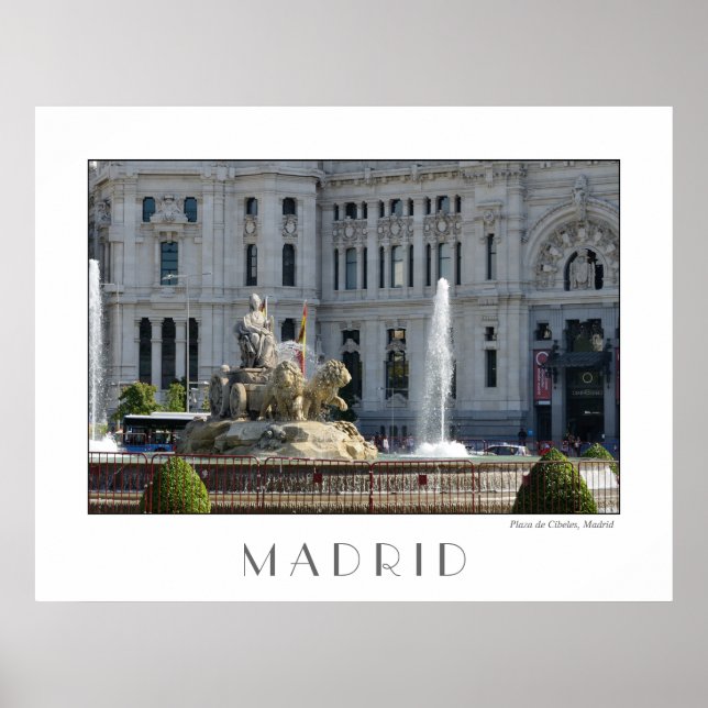 Plaza de Cibeles, Madrid Poster (Front)