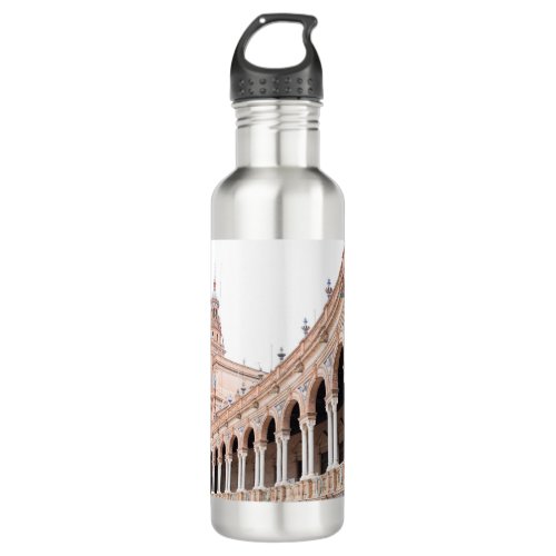 Plaza de Espana in Seville 1 travel wall art Stainless Steel Water Bottle