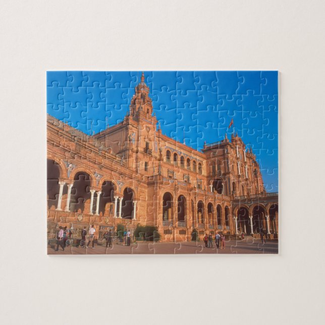Plaza de Espana in Seville, Spain. Jigsaw Puzzle (Horizontal)