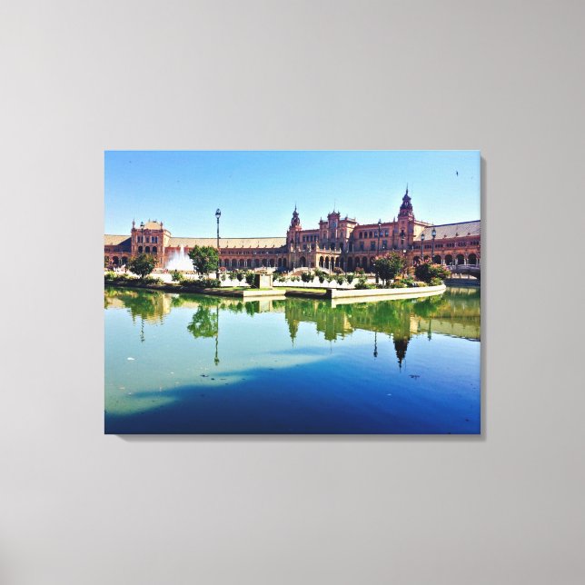 Plaza de España Seville Canvas Print (Front)