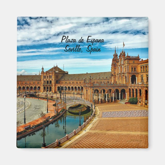 Plaza de Espana, Seville. Spain Magnet (Front)