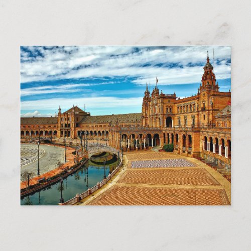 Plaza de Espana Seville Spain Postcard