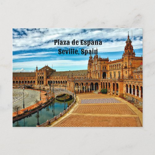 Plaza de Espana Seville Spain Postcard