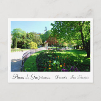 Plaza de Guipúzcoa en Donostia -San Sebastián Postcard