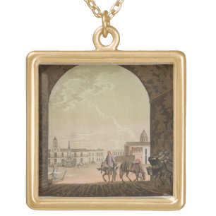 Plaza de Mayo, Buenos Aires, Argentina, from 'Le C Gold Plated Necklace