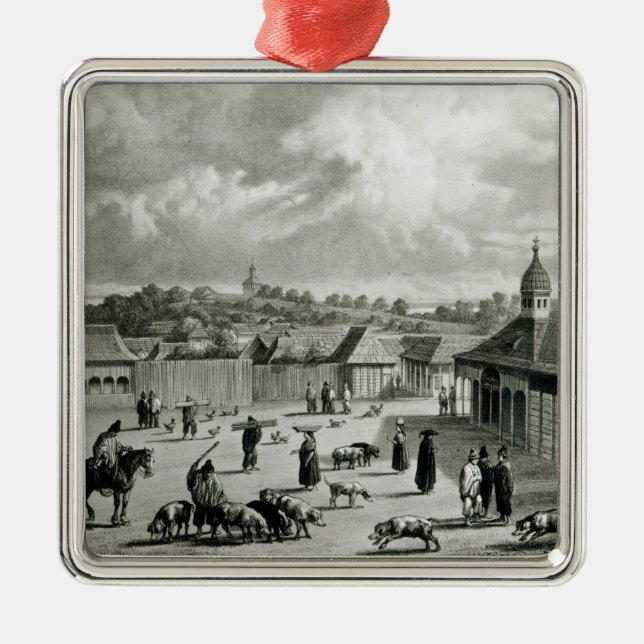 Plaza de San-Carlos de Chiloe, 1835  ] Metal Ornament (Front)