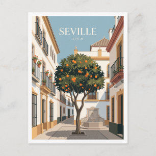 Plaza de Santa Cruz Seville Spain Postcard