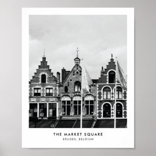 Plaza del Mercado, Brujas   Impresión fotográfica