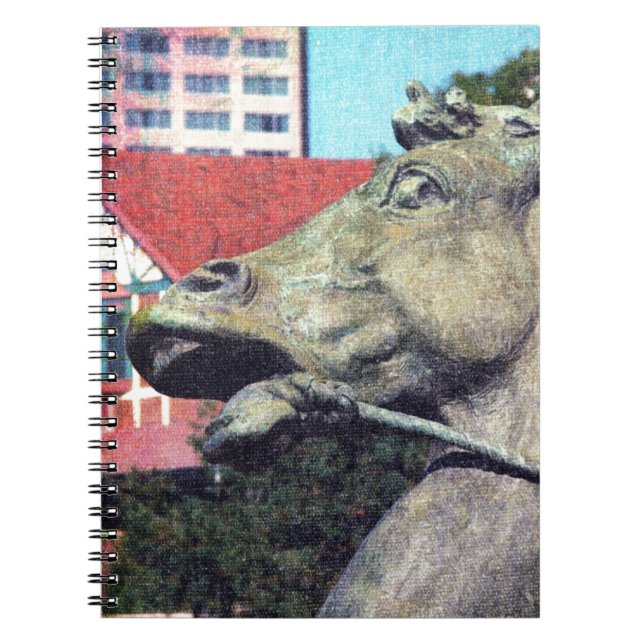 Plaza Fountain Horse Detail Notebook (Front)