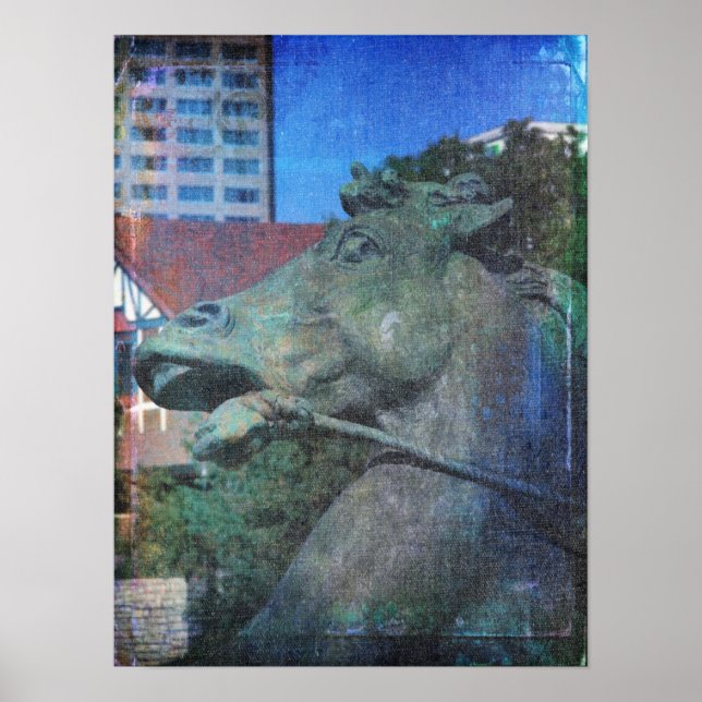 Plaza Horse Blues Poster (Front)