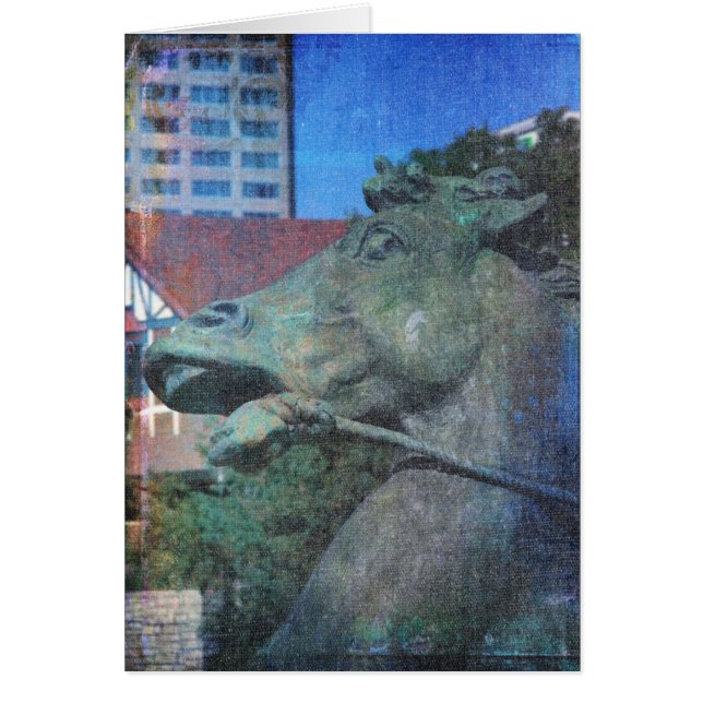 Plaza Horse Fountain Details All Occasion Cards (Front)
