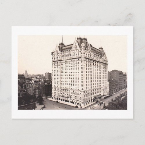 Plaza Hotel New York City Vintage Postcard