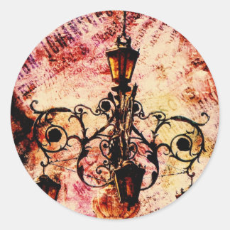 Plaza Light Classic Round Sticker