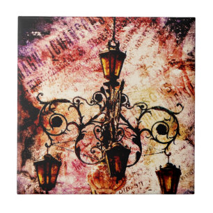 Plaza Light Pink Grunge Tile