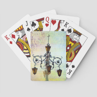 Plaza Light With Pastel Background Poker Cards