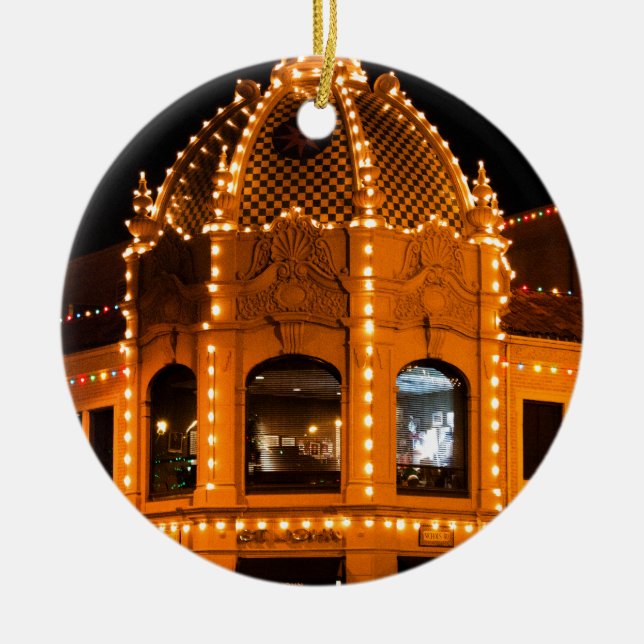 Plaza Lights in Kansas City! Ceramic Ornament (Front)