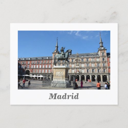 Plaza Mayor Madrid Postcard