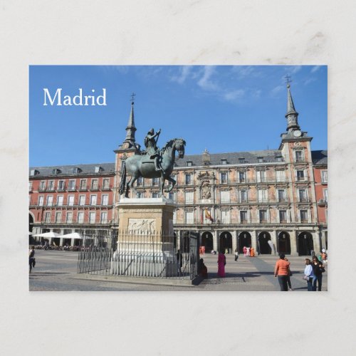 Plaza Mayor Madrid Postcard