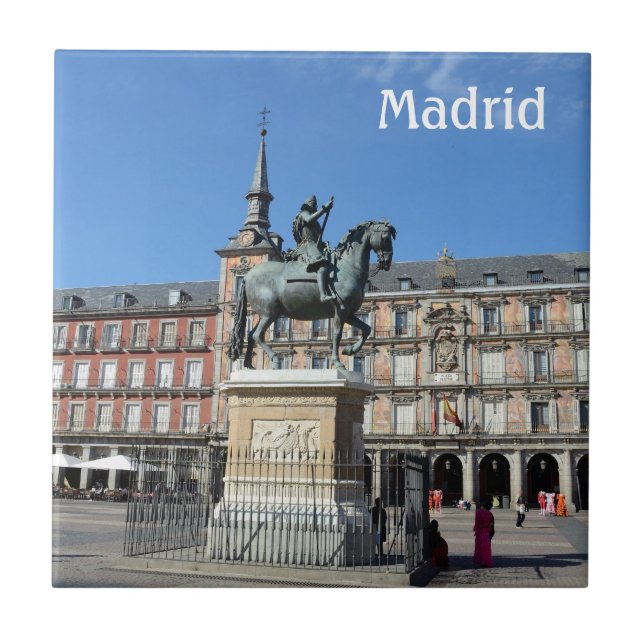 Plaza Mayor, Madrid Tile (Front)