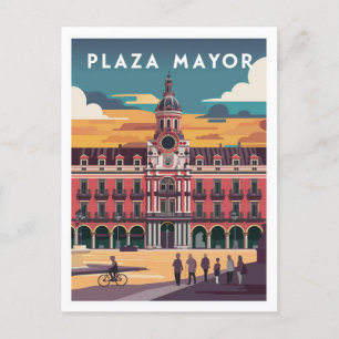 Plaza Mayor, Madrid Travel Postcard