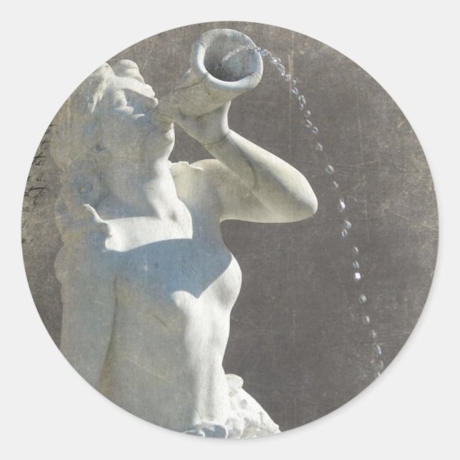 Plaza Mermaid Classic Round Sticker (Front)