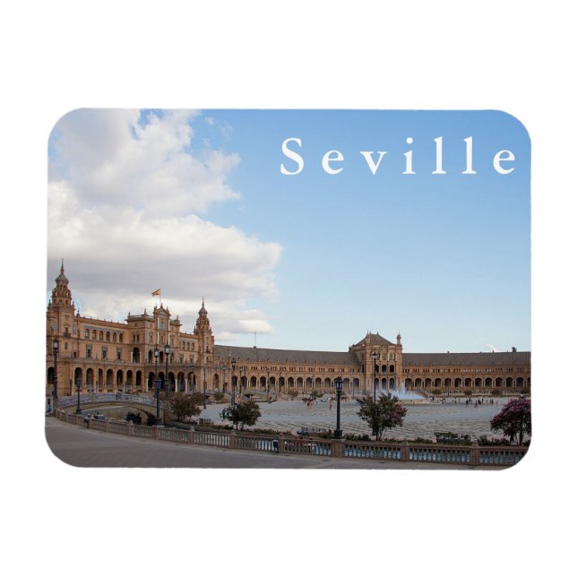 Plaza of Spain in Seville. Magnet (Horizontal)