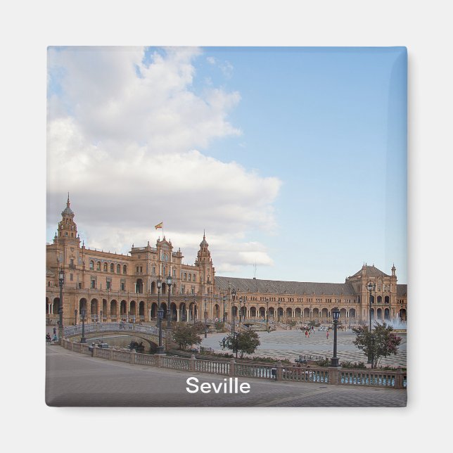 Plaza of Spain in Seville Magnet (Front)