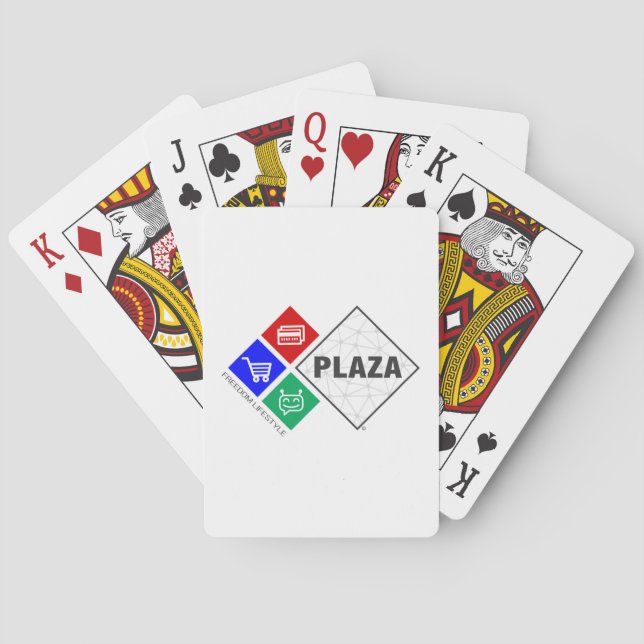 Plaza Playing Cards, Standard Index faces Poker Cards (Back)