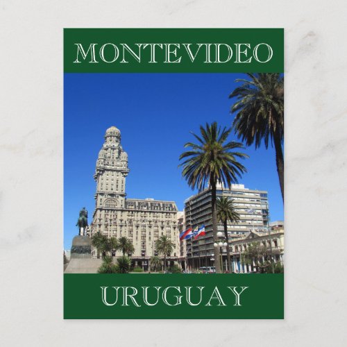 plaza uruguay montevideo postcard