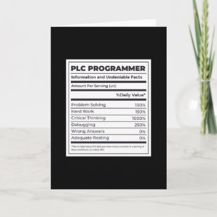 PLC Programmer Funny Programming Facts Card