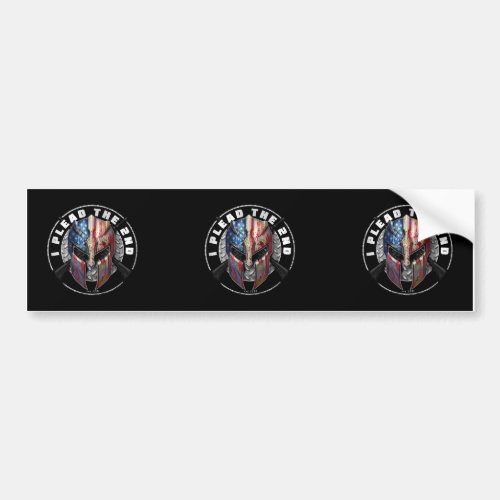 Plead 2nd Amendment Molon Labe American USA Flag B Bumper Sticker