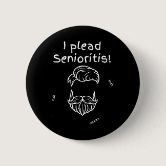 Plead Senioristis. Old Senior Man Woman Aging Alzh Button