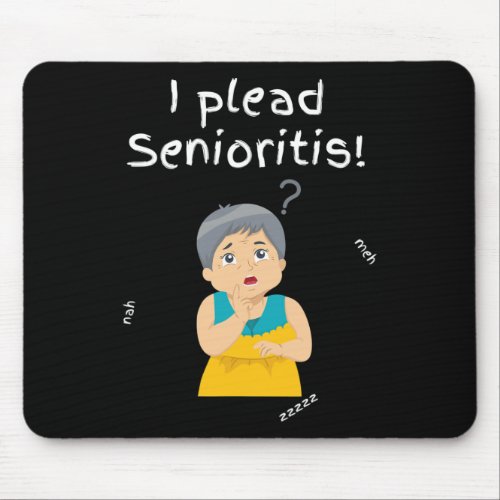 Plead Senioristis Old Senior Man Woman Aging Alzh Mouse Pad