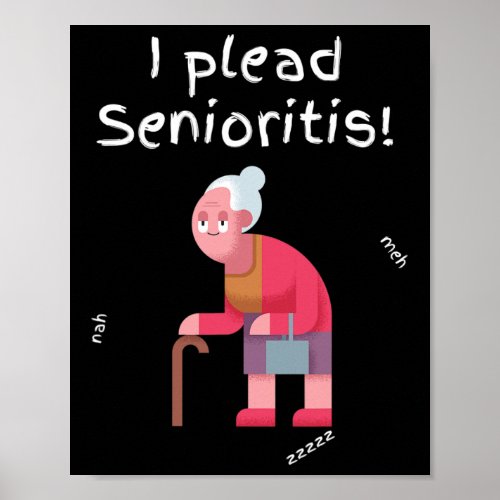 Plead Senioristis Old Senior Man Woman Aging Alzh Poster