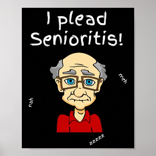 Plead Senioristis Old Senior Man Woman Aging Alzh Poster