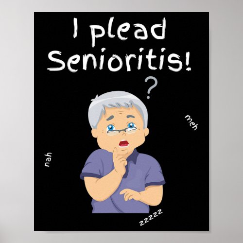 Plead Senioristis Old Senior Man Woman Aging Alzh Poster