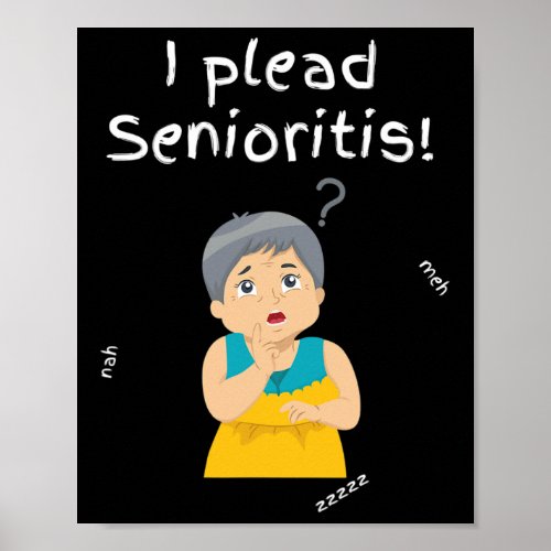 Plead Senioristis Old Senior Man Woman Aging Alzh Poster