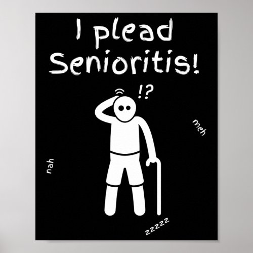 Plead Senioristis Old Senior Man Woman Aging Alzh Poster