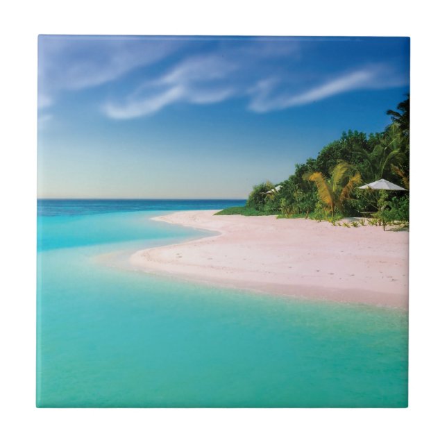 Pleasant Beach  Ceramic Tile (Front)