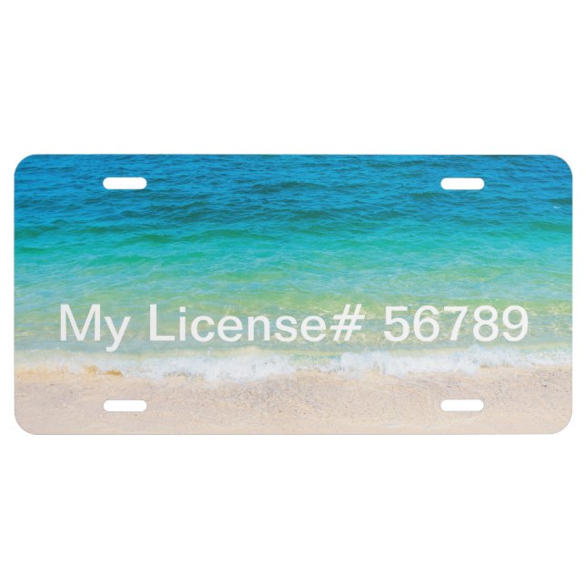 Pleasant Beach License Plate (Front)