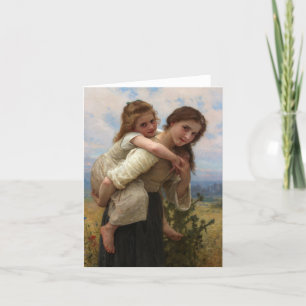 Pleasant Burden by William Adolphe Bouguereau Thank You Card