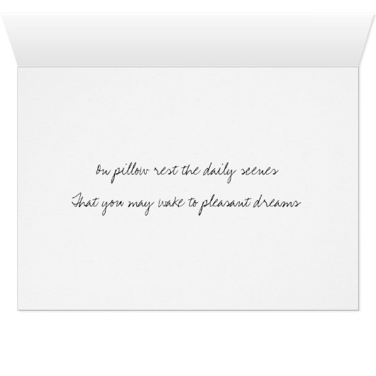 Pleasant dreams card (Inside Horizontal (Bottom))