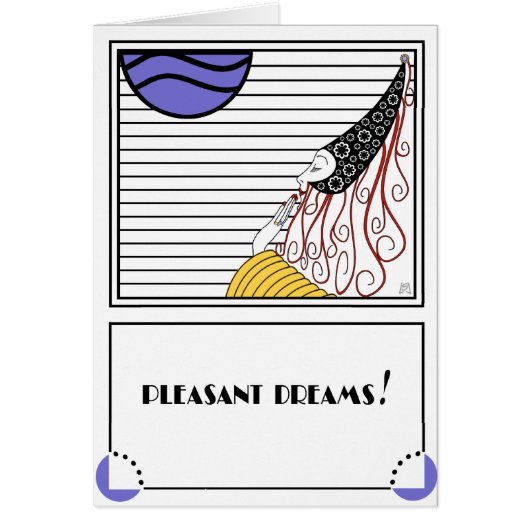 Pleasant Dreams (Personalized) Cards (Front)