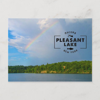 Pleasant Lake Rainbow postcard