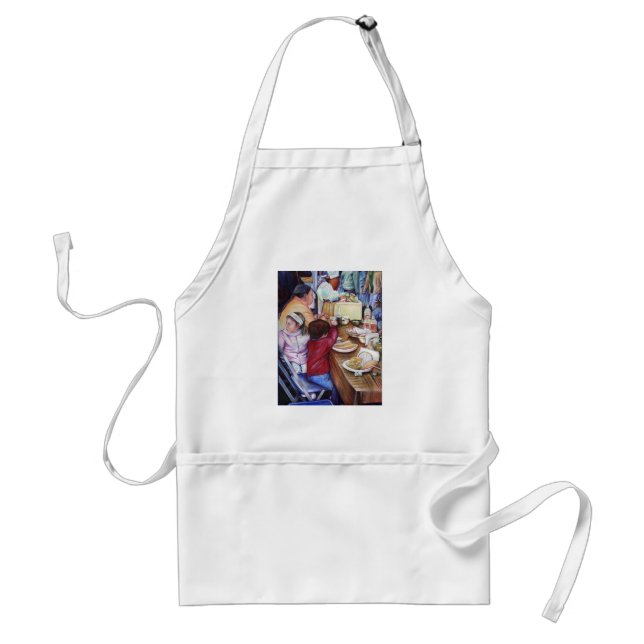 Pleasant Picnic, Mexico Adult Apron (Front)