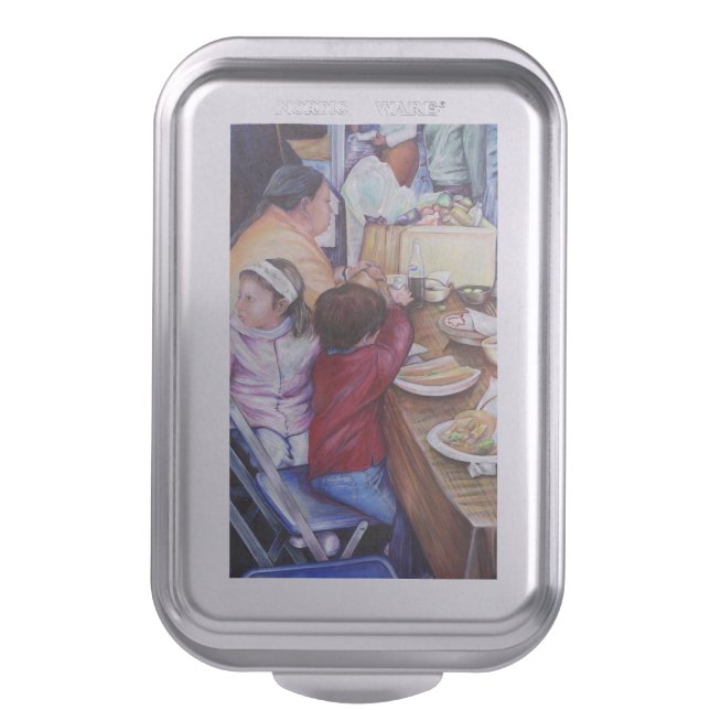 Pleasant Picnic, Mexico Cake Pan (Front Vertical)