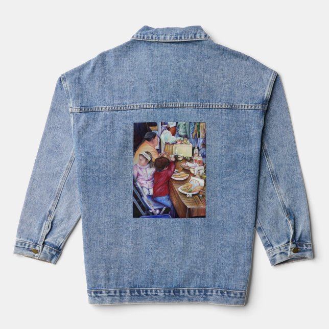 Pleasant Picnic, Mexico Denim Jacket (Back)